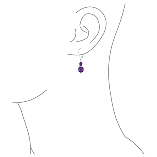 Gemstone Natural Blue Lapis Lazuli Red Carnelian Green Aventurine Boho Bali Milgrain Edged Beaded Rondel Separator Double Ball Round Drop Dangle Earrings For Women Teen .925 Sterling Silver Lever back3