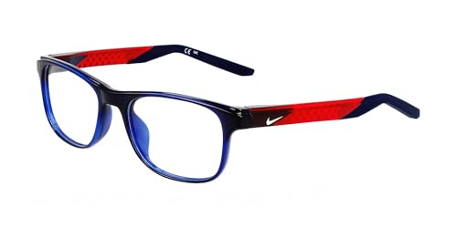 Lunettes de vue Nike 5059 N bleu marine et rouge pour enfants taille 46/15