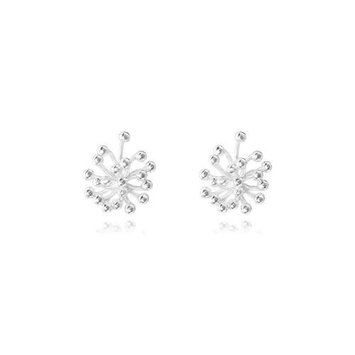 Ohrstecker Silber 925 Stecker Damen Abstrakte Blume Ohrringe Earrings for Women Nickelfreie Schmuck