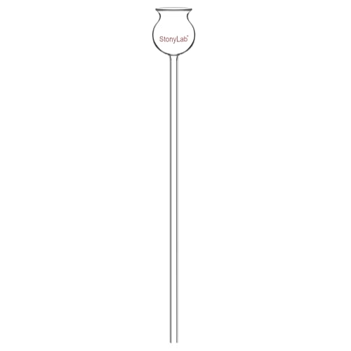 stonylab Thistle Funnel, Heavy Wall Borosilicate Glass Funnel with 250 mm Long Stem for Lab Use