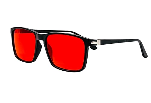 Image of Premium Red Night Glasses | 100% Blue & Green Light Block Till 550nm | Highest Spectral Filtration for Deep, Restorative Sleep