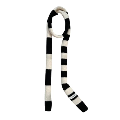 budebuse Pañuelo de cuello de rayas vintage con patrón de