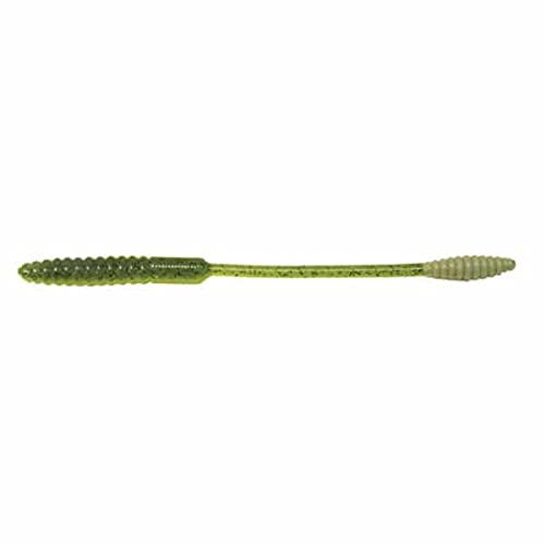 Big Bite Baits 6-Inch Squirrel Tail Worm Lures-Pack of 10 (SS Shad)