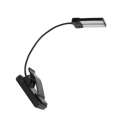 Yardwe LED Recargable Luz De Piano Con Clip Luz De Lectura USB Flexible Para Partituras y Escritura Protección Ocularcon Indicador De Carga