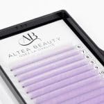 Extensions de cils courbure M violet lila pour volume russe mix 6-14mm