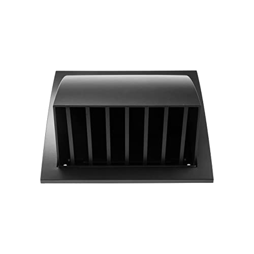 Repa Market 6'' Inch Exhaust Hood Vent with Rain Cover, Black/Anthracite, Indoor and Outdoor Air Vent Cover, HVAC Exhaust Vent Duct Cover, Inch Exhaust Cap (6 Inch, Black/Anthracite)