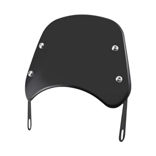 Déflecteur de vent moto avec couvercle de protection de phare en verre