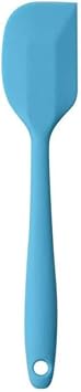 Silicone Spatulas Heat Resistant Harmless Non-Stick Kitchen Utensils Cake Batter Cream Scraper for Cooking, Baking and Mixing Blue