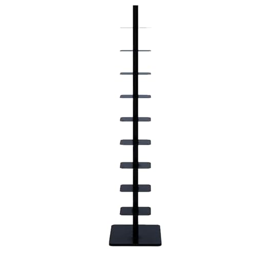 Estantería de Metal Moderna de 9 Niveles, Torre Multiusos, Almacenamiento Vertical para Espacios pequeños, estantería de Escalera Alta y Estrecha para el hogar, estantería Ideal para exhibic