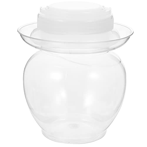 Tank Fermenting Pickle Container Plastic Fermenting Jar Crock Pickle Pot Clear Foods Fermenting Jar for Pickling Sauerkraut Kimchi Kombuch Paocai Jar
