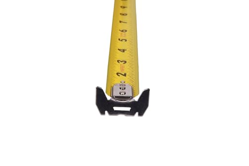 Image of Century Drill & Tool 72840 Contractor Fractional /Metric Tape Measure, 16 Foot | Dual-sided fractional & metric blade, reinforced magnetic hook, nylon-coated tape, impact-resistant case