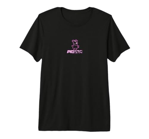 T-shirt Peppa Pig Flame Text de qualité premium et finitions soignées