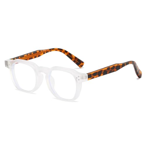 Lunettes vintage monture carrée épaisse en acétate style artistique