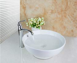 GOWE Single Handle Basin Tap+Gourd Wash Basin Counter Hand Paint Color Washbasin Ceramic Sink Brass Mixer Tap Faucet