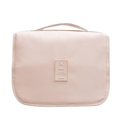 Beauty Case da Viaggio per Donna, Pochette cosmetica Impermeabile, Organizer per Articoli da Toilette e Cosmetici, con Gancio per riporre Il Trucco in Bagno.