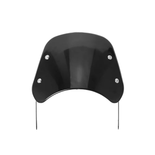 Pare-brise moto universel noir avec déflecteur de vent réglable pour phare custom Harley