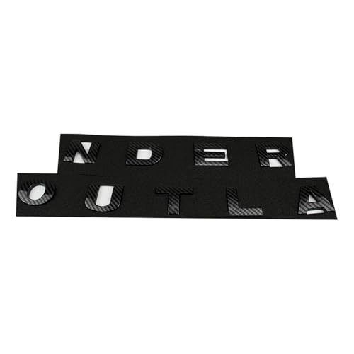Emblème 3D Carbone pour Capot de Voiture 2023-2025, Lettres ABS Haut de Gamme