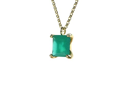 Collier de gemmes de guérison en onyx et pendentifs carrés en cristal personnalisable