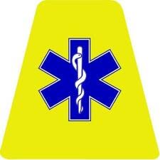 Kramer EMS Star of Life Helmet TETS TETRAHEDRONS Helmet Sticker EMT Reflective 2.25 х 2 in.
