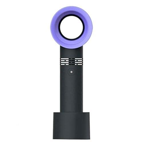 Niunion Mini Enfriador de Mano, Ventilador sin Cuchillas de Nivel de 3 velocidades Enfriador Ventilador sin Cuchillas Recargable USB portátil Ventilador sin Cuchillas de Mano(Negro) Cover