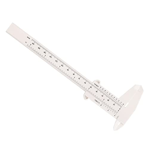 Gogogmee Calibrador De Cejas Plástico Regla Deslizante 1 Unidad Tamaño Mini Medición Facial Para Maquillaje Profesional Uso Piel Blanca