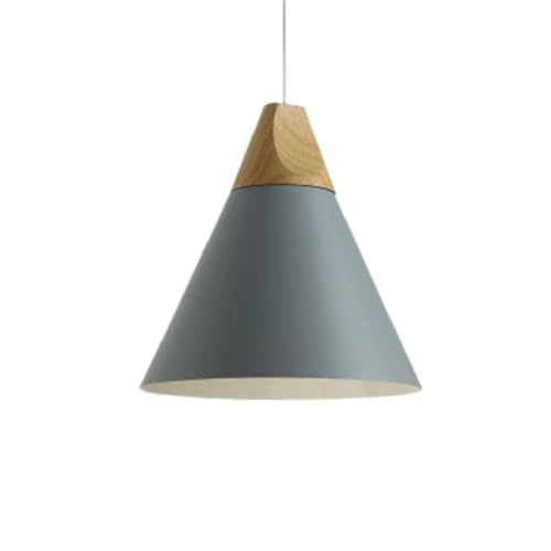 Suspension E27 conique en bois pour illuminer chaleureusement votre salle à manger