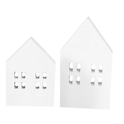 FOYTOKI 2pcs Mini House Decor Realistic Christmas Decoration for Desktop for Home Bar Restaurant Holiday Atmosphere for Family Friends