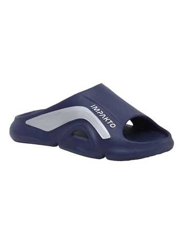 Image of Impakto Men EVA Flip Flops | Lightweight, Soft & Comfortable Slippers | Wide Toe Box, Airflow Ventilated Design, Anti-Skid & Water-Resistant, Indoor & Outdoor Chappal | Everyday Essentials
