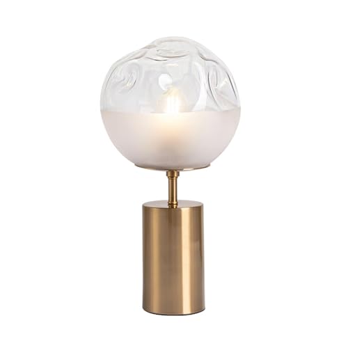 Lampe de bureau en verre pour illuminer un coin lecture de salon