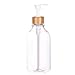 500ML Distributeur De Savon Shampooing Gel Douche Bouteille Rechargeable Lotion Presse Bouteille Étanche Étiquettes Ensemble Salle De Bains Stockage Bouteille-transparent
