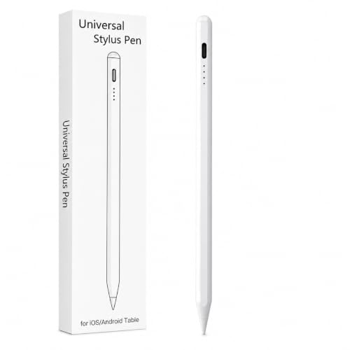 Image of Universal Stylus Pen for Touchscreens Rechargeable Fine Tip Digital Writing Drawing & Note-Taking Work with Android and iOS Devices Compatible with iPads, Tablets and All Others Touch Devices
