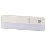 オーム電機 LEDセンサーライト 80ルーメン 電池式 NIT-BLA6JRC-W 06-4110 OHM