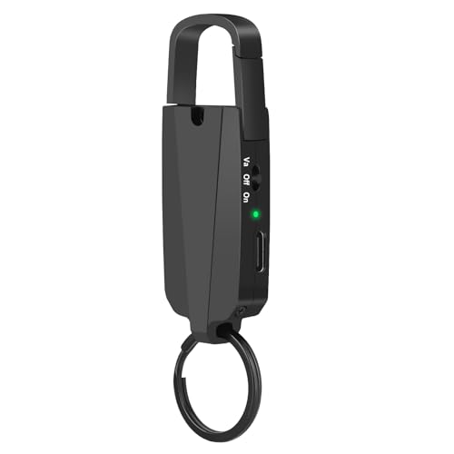 64GB Digital Voice Recorder with Playback - Keychain Voice Activated Recorders Audio Recording Device - 760 Hours Capacity for Lectures Meetings Music