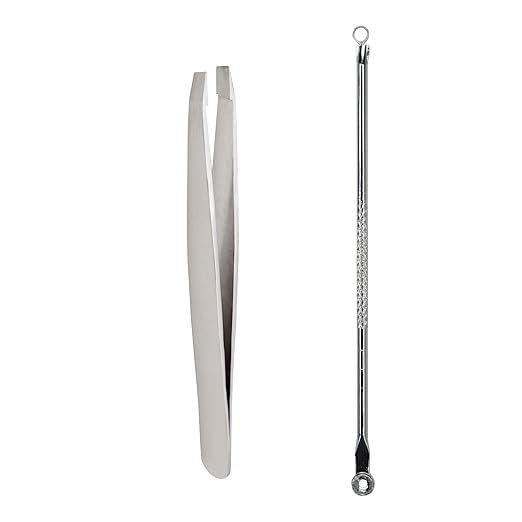 4-in-1 Professional Personal Grooming Kit for Men & Women - Includes Tweezers, Blackhead Remover, Cuticle Trimmer, and Nail Filer - Premium Stainless Steel Beauty Care Set 2
