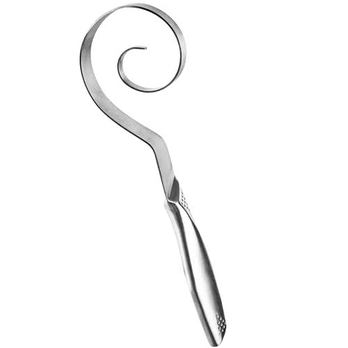 Sanova Seamless Danish Dough Whisk: 10" Stainless Steel Dutch Bread Dough Whisk for Sourdough - Hand Mixing Tool for Pizza, Pastry, Cake Batter, Dishwasher Safe Professional Baking Starter