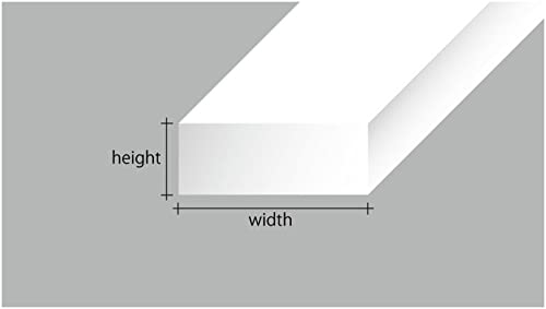 Evergreen 70EG8110 Scale Model Plastic Rod, HO Scale, 0.01 inch (0.28 mm) x Width 0.1 inch (2.84 mm), Set of 10