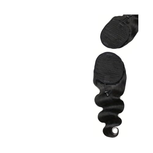 Extensiones de cola de caballo 100% de cabello humano brasileño Remy de 16 pulgadas 1
