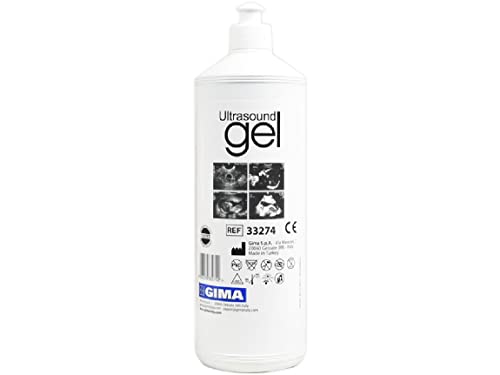 Gima 33274 ultrasonidos Gel Azul, Botella 1 L, 12 piezas Gima 33274 ultrasonidos Gel Azul, Botella 1 L, 12 piezas