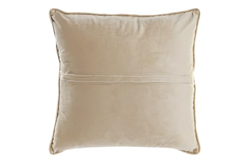 Coussin en polyester 45x45 cm de 600g avec broderie fleurs - 4