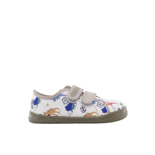 DEPORTIVO escoolers BAILO RESPETUOSO 2 VELCROS LONA ESTAMPADO DINOS   30, Beige