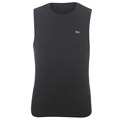 Lonsdale Camiseta de entrenamiento para hombre sin mangas, Negro , XL