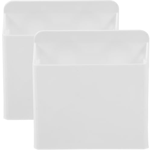 JOYOFREELY Portalápices Pack Ventosas para Pizarra de Organizador Abs Divisores Ajustables y Compartimentos de 2 para Marcadores y Bolígrafos