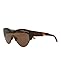 Balenciaga Shield/Wrap Sunglasses Havana Havana Brown Luxury Eyewear Made In Italy Acetate Frame Designer Fashion for Everyday Luxury