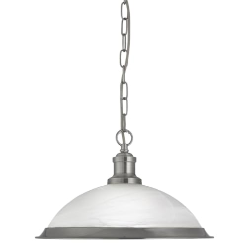 Image of Searchlight 1 Bistro Light Satin Silver Finish Ref 1591SS 60W Silver
