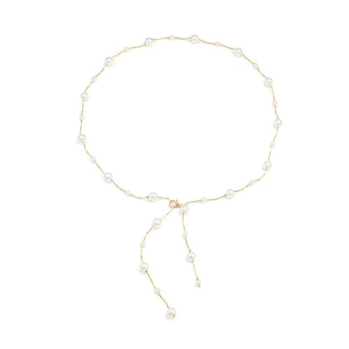 Ceinture perles femme avec chaîne de taille française et bijou de corps à franges LR2269