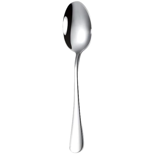 10 cucchiaini da caffè da 10 cm, cucchiaini da caffè, piccoli cucchiai da bistrot, per dessert, tè in acciaio inox, antipasti, 50 x 11,4 cm