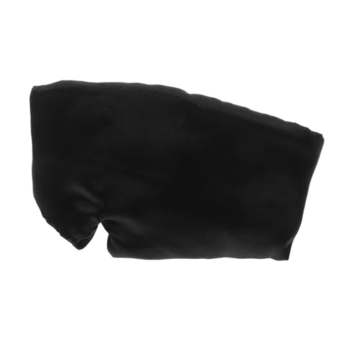 LOORGVEL 2個冷感?真シルク長型アイマスク 漆黒完全遮光設計 旅行用 睡眠促進 目の疲労軽減 休息リラックス向け