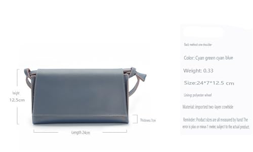 Genuine Leather Shoulder Slanting Small Square Bag2