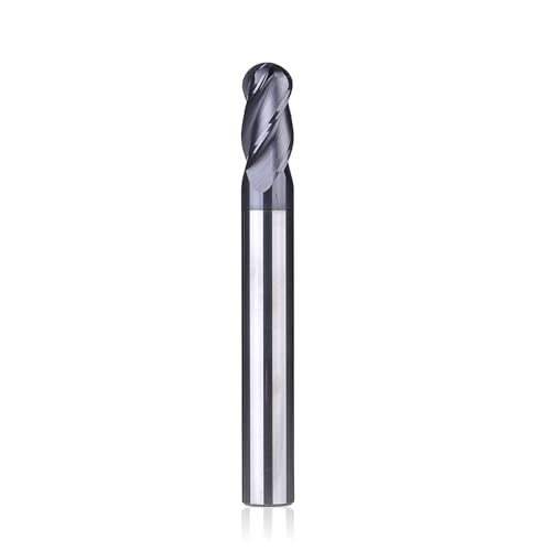 Fraise à bout sphérique en carbure R6.0 CNC à 4 cannelures pour métaux
