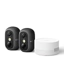 Kamera do monitoringu zewnętrznego eufy Security eufyCam C35, bateria 180 dni, HD 1080p, noktowizor, kompatybilna z HomeKit (2+1 Black)